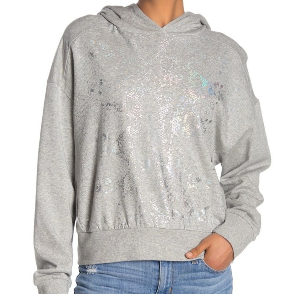 NWOT Socialite Snake Print Grey Hoodie